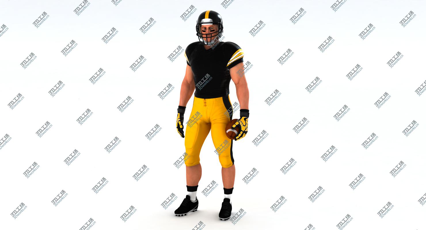 images/goods_img/2021040235/White American Football Player HQ 003 3D/2.jpg